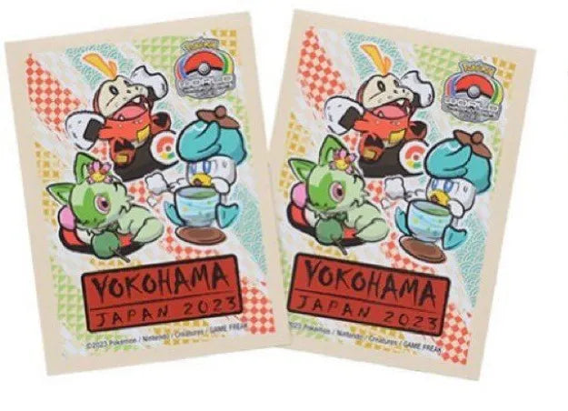 PokƩmon Trading Card Game Official Card Sleeves x64 - Yokohama World Championships 2023 - Pikachu & Friends