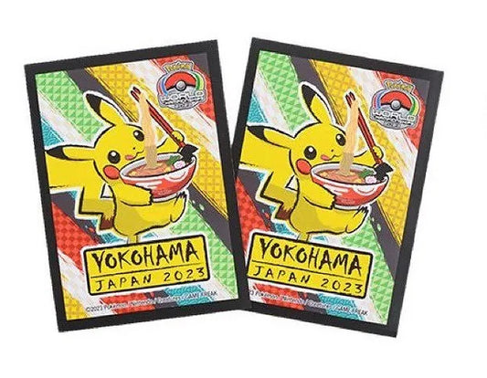 Pokémon Trading Card Game Official Card Sleeves x64 - Yokohama World Championships 2023 - Pikachu Ramen