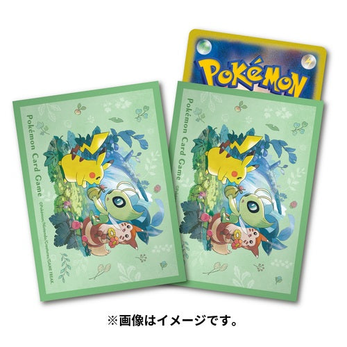 PokƩmon Center Trading Card Game Official Card Sleeves x64 - Mori No Okurimono
