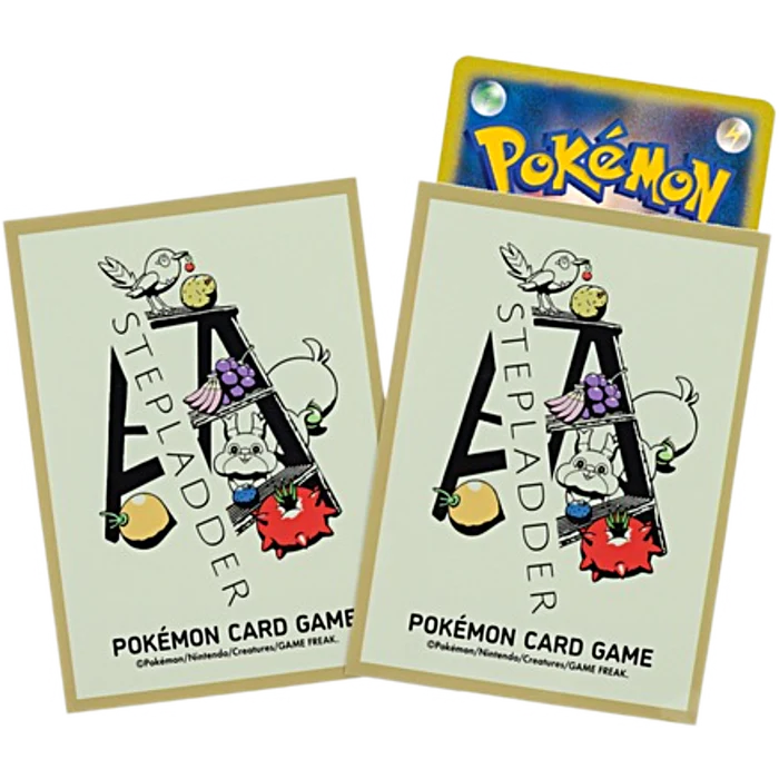 Pokémon Center Trading Card Game Official Card Sleeves x64 - Pokémon and Tools Stepladder