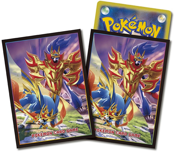 PokƩmon Center Trading Card Game Official Card Sleeves x64 - Zacian & Zamazenta