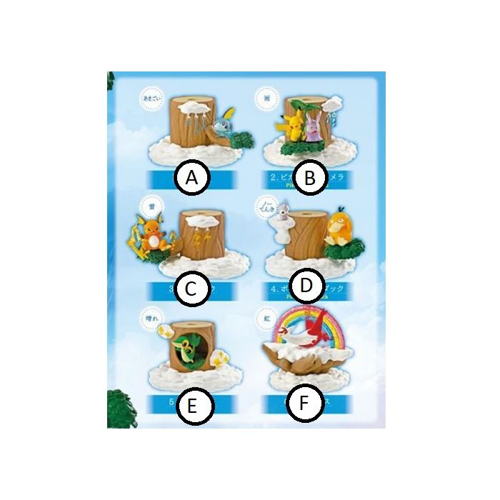Pokémon Center Pokémon Weather Forest Tree Re-Ment Figure