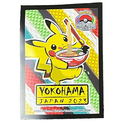 Pokémon Trading Card Game Official Card Sleeves x64 - Yokohama World Championships 2023 - Pikachu Ramen