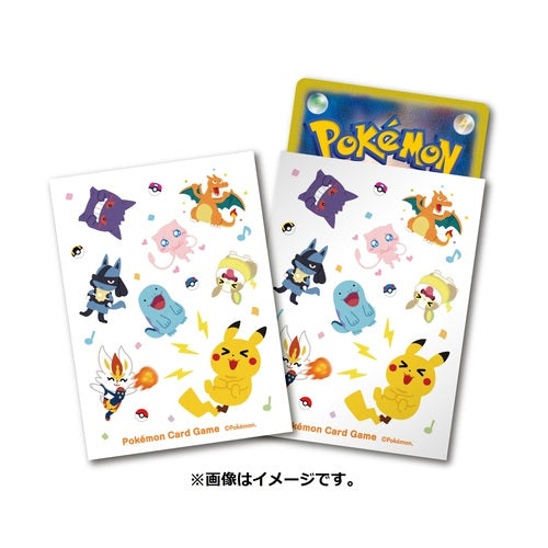 PokƩmon Center Trading Card Game Official Card Sleeves x64 -Shiny Friends Total Pattern