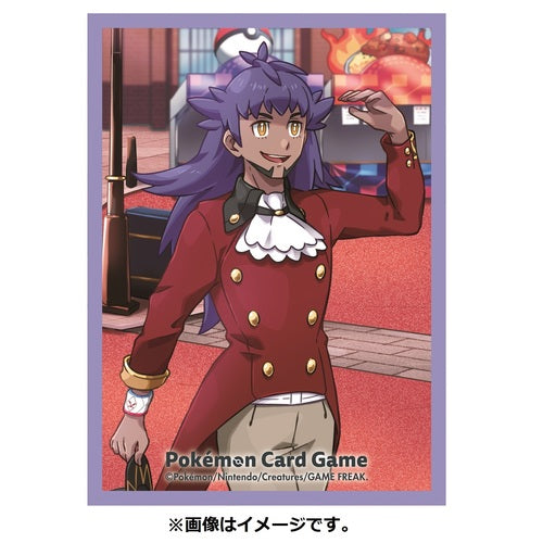 Pokémon Center Trading Card Game Official Card Sleeves x64 - POKÉMON TRAINERS Off Shot! Leon
