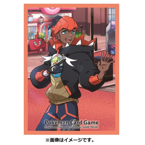 Pokémon Center Trading Card Game Official Card Sleeves x64 - POKÉMON TRAINERS Off Shot! Raihan