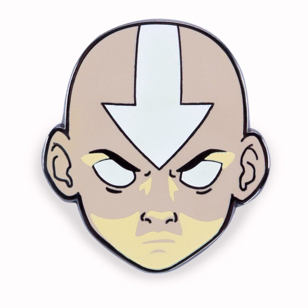 Avatar the Last Airbender Official Nickelodeon Loot Pins Glow in the Dark Avatar State Aang Pin