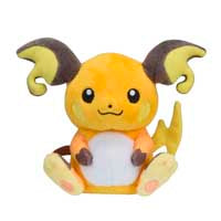 Pokemon Center Fit/Sitting Cuties Official Plush Gen 1 - Raichu
