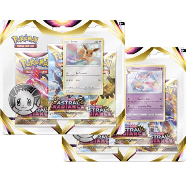 Pokémon Card Game Sword & Shield Astral Radiance Triple Blister Pack Official Factory Sealed