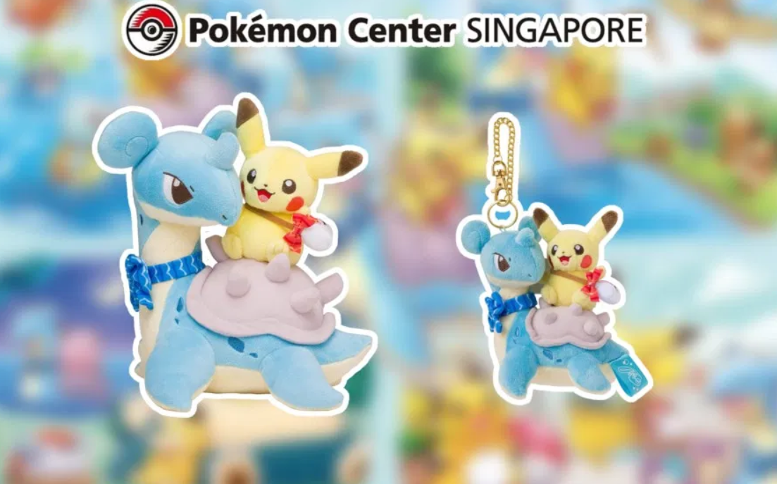 Pokémon Center Singapore Pikachu Riding Lapras Official Plush