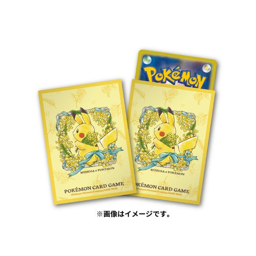 Pokémon Center Trading Card Game Official Card Sleeves x64 - MIMOSA Pikachu
