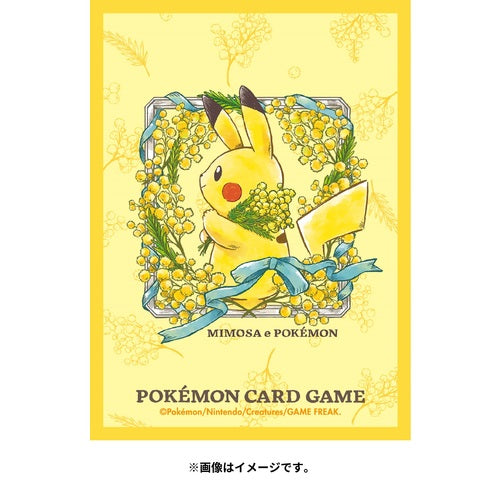 Pokémon Center Trading Card Game Official Card Sleeves x64 - MIMOSA Pikachu