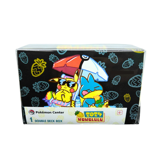 Pokémon Center Trading Card Game Official Double Deck Box - Honolulu World Championships 2024 Pikachu & Friends