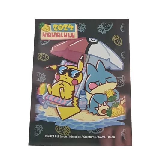 Pokémon Trading Card Game Official Card Sleeves x65 - Honolulu World Championships 2024 Pikachu & Friends