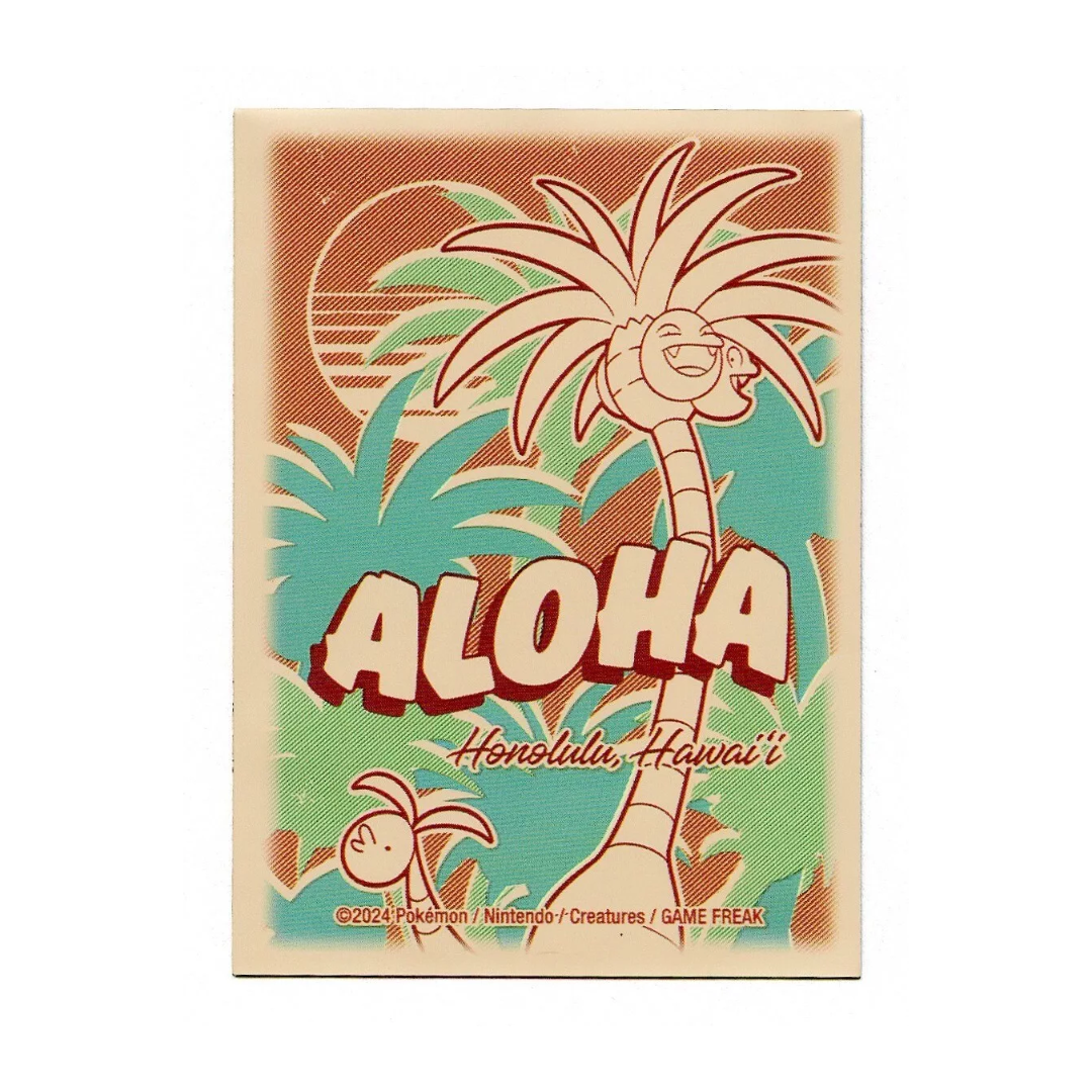 Pokémon Trading Card Game Official Card Sleeves x65 - Honolulu World Championships 2024 Aloha Exeggutor