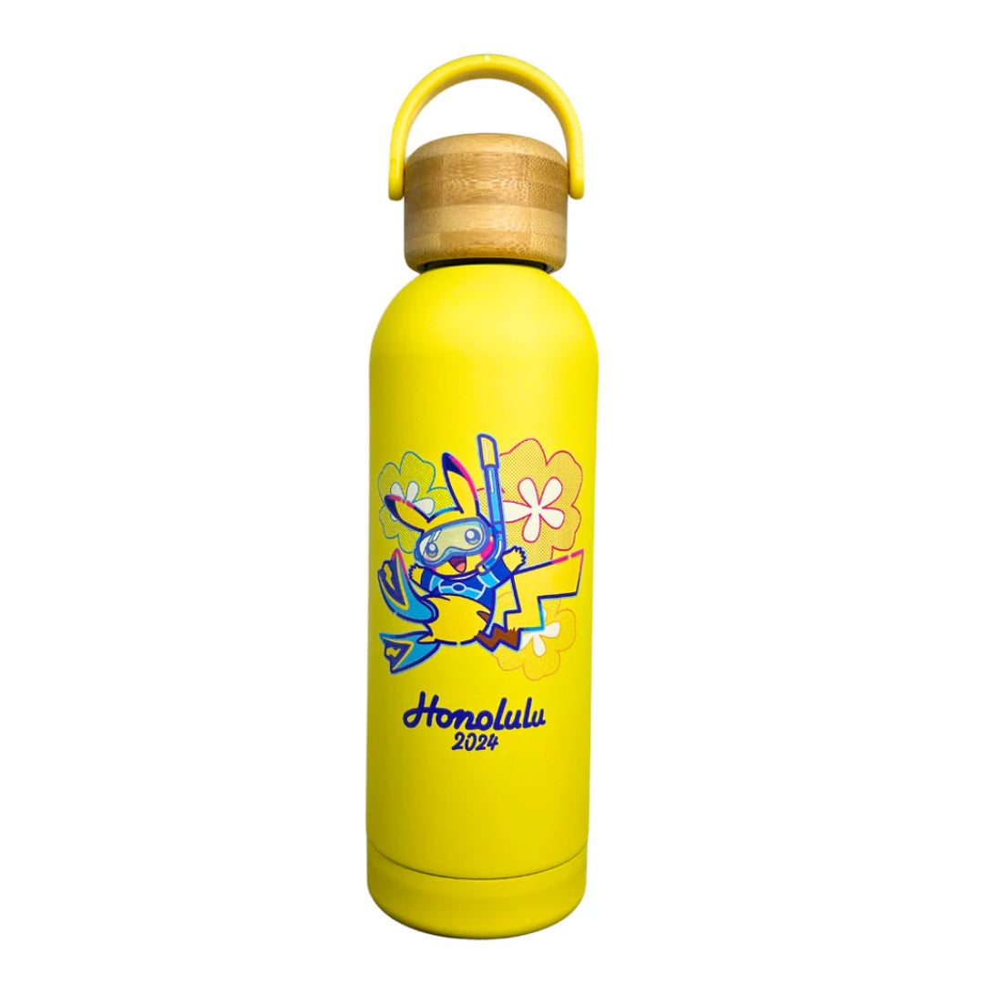 Pokémon Center Official Pikachu Water bottle - Honolulu World Championships 2024