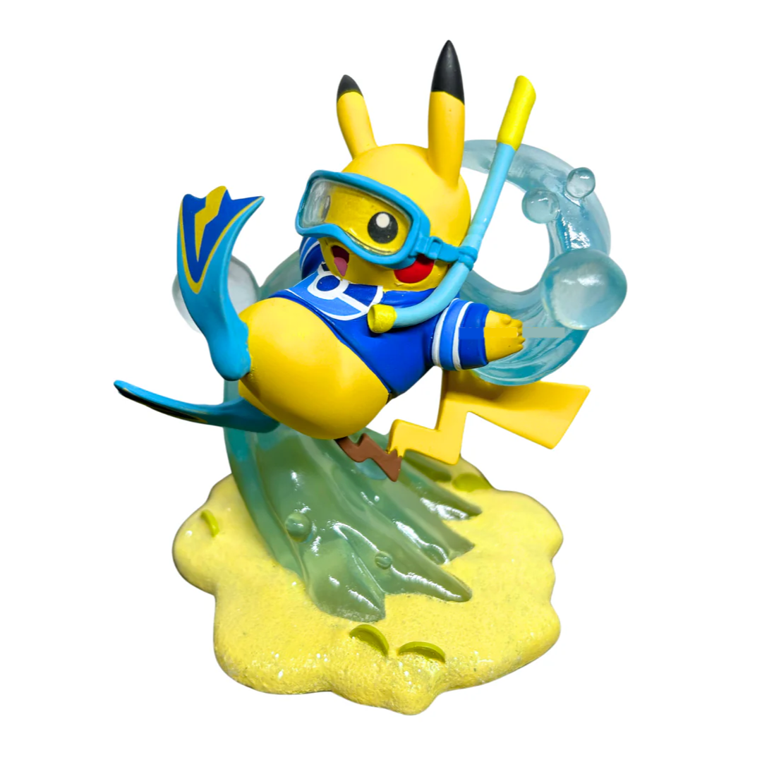 Pokémon Center Official Pikachu Snorkeling Figure - Honolulu World