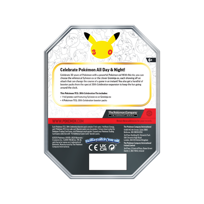 [Pre-Order] Pokémon 30th Celebration ex Tin - Sylveon