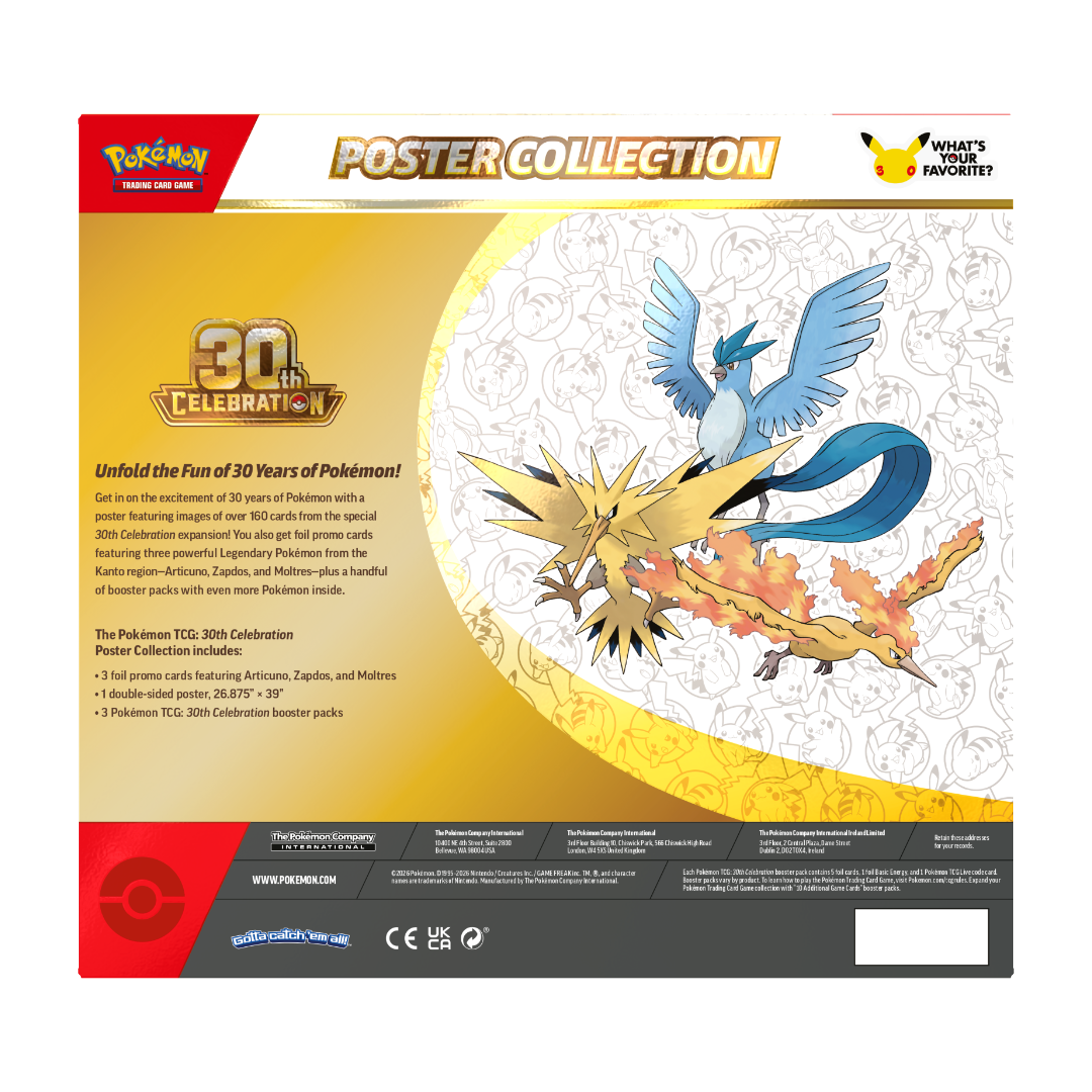 [Pre-Order] Pokémon 30th Celebration Poster Collection