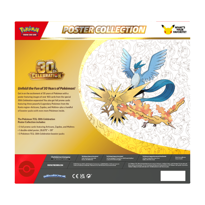 [Pre-Order] Pokémon 30th Celebration Poster Collection