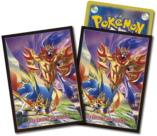 Pokémon Center Trading Card Game Official Card Sleeves x64 - Zacian & Zamazenta