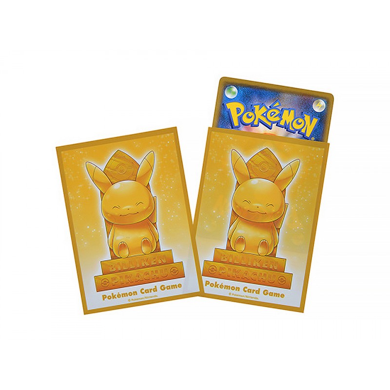 Pokémon Center Trading Card Game Official Card Sleeves x64 - Billiken Pikachu (Osaka Exclusive)