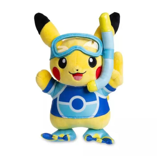 Pokémon Center Honolulu Worlds 2024 Pikachu Snorkeling Official Plush (Exclusive)