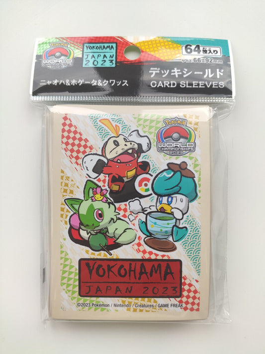 Pokémon Trading Card Game Official Card Sleeves x64 - Yokohama World Championships 2023 - Pikachu & Friends