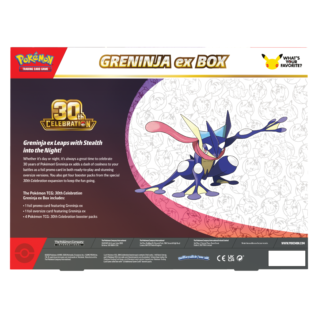 [Pre-Order] Pokémon 30th Celebration ex Box - Greninja