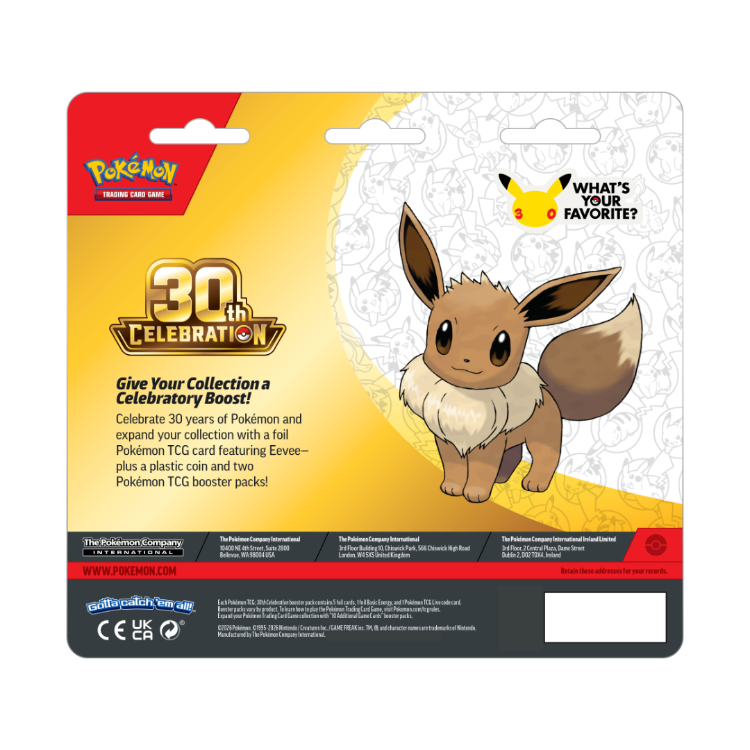 [Pre-Order] Pokémon 30th Celebration 2pk Blister