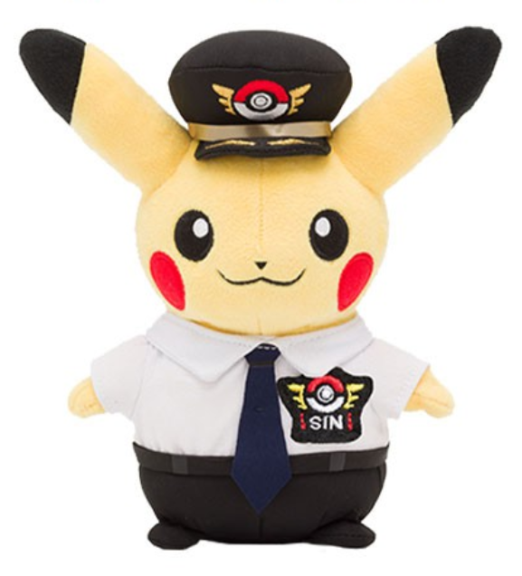 Pokémon Center Singapore Pilot Pikachu (Version 2) Official Plush