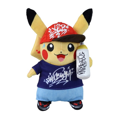 Pokémon Center Shibuya Graffiti Spray Can Pikachu Official Plush
