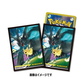 Pokémon Center Trading Card Game Official Card Sleeves x64 - Pikachu/ Zekrom