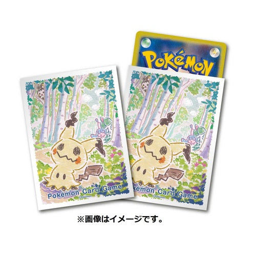 Pokémon Center Trading Card Game Official Card Sleeves x64 - Mimikyu in the Forest