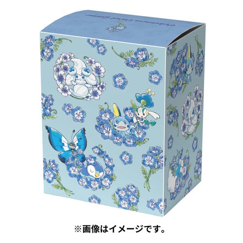 Pokémon Center Trading Card Game Official Deck Box - Piplup with Flowers