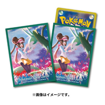 Pokémon Center Trading Card Game Official Card Sleeves x64 - Rosline & Serperior