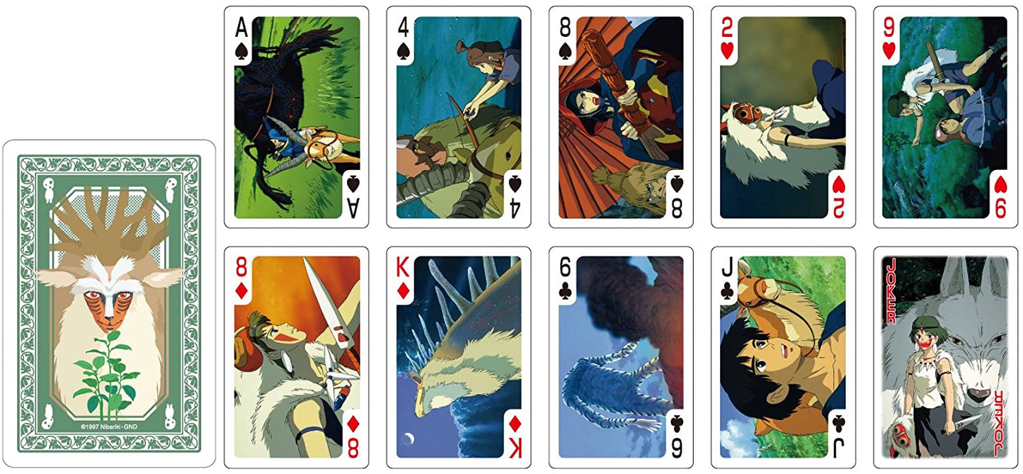 Studio Ghibli Playing Cards Princess Mononoke - Official Studio Ghilbi Mechandise Made in Japan