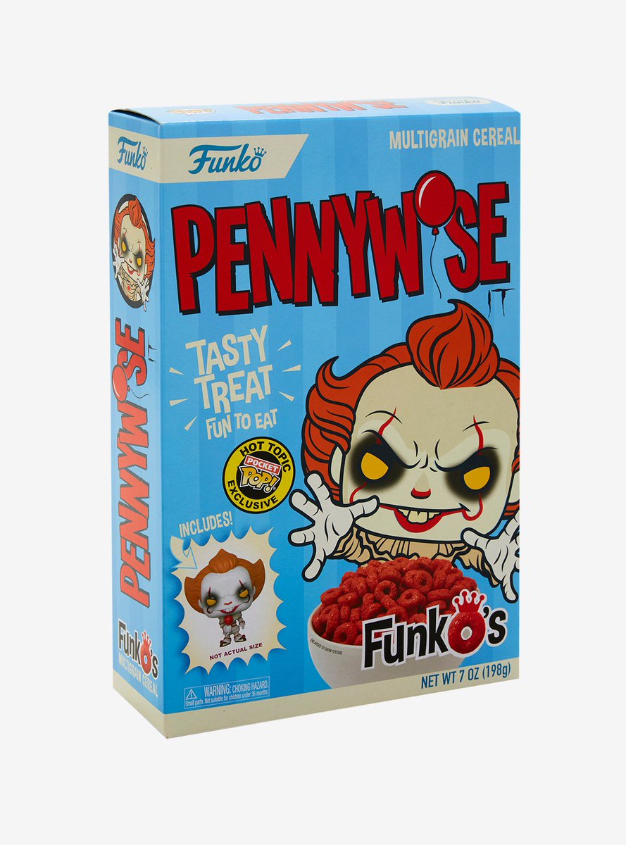 Pennywise IT Pop! Vinyl + Cereal Box & Mini Pop Funko