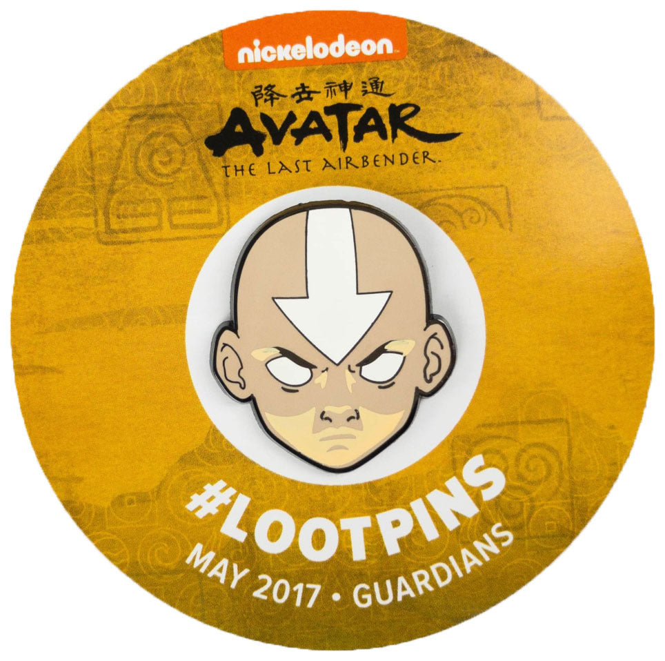 Avatar the Last Airbender Official Nickelodeon Loot Pins Glow in the Dark Avatar State Aang Pin