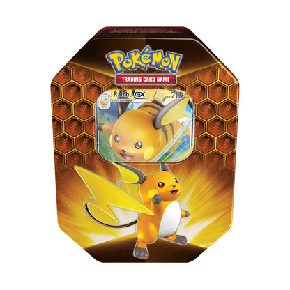 Pokémon S&M Hidden Fates Tin Raichu Official Factory Sealed (Full Shrink Wrap)