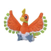 Pokemon Center Fit/Sitting Cuties Official Plush Gen 2 - Ho oh