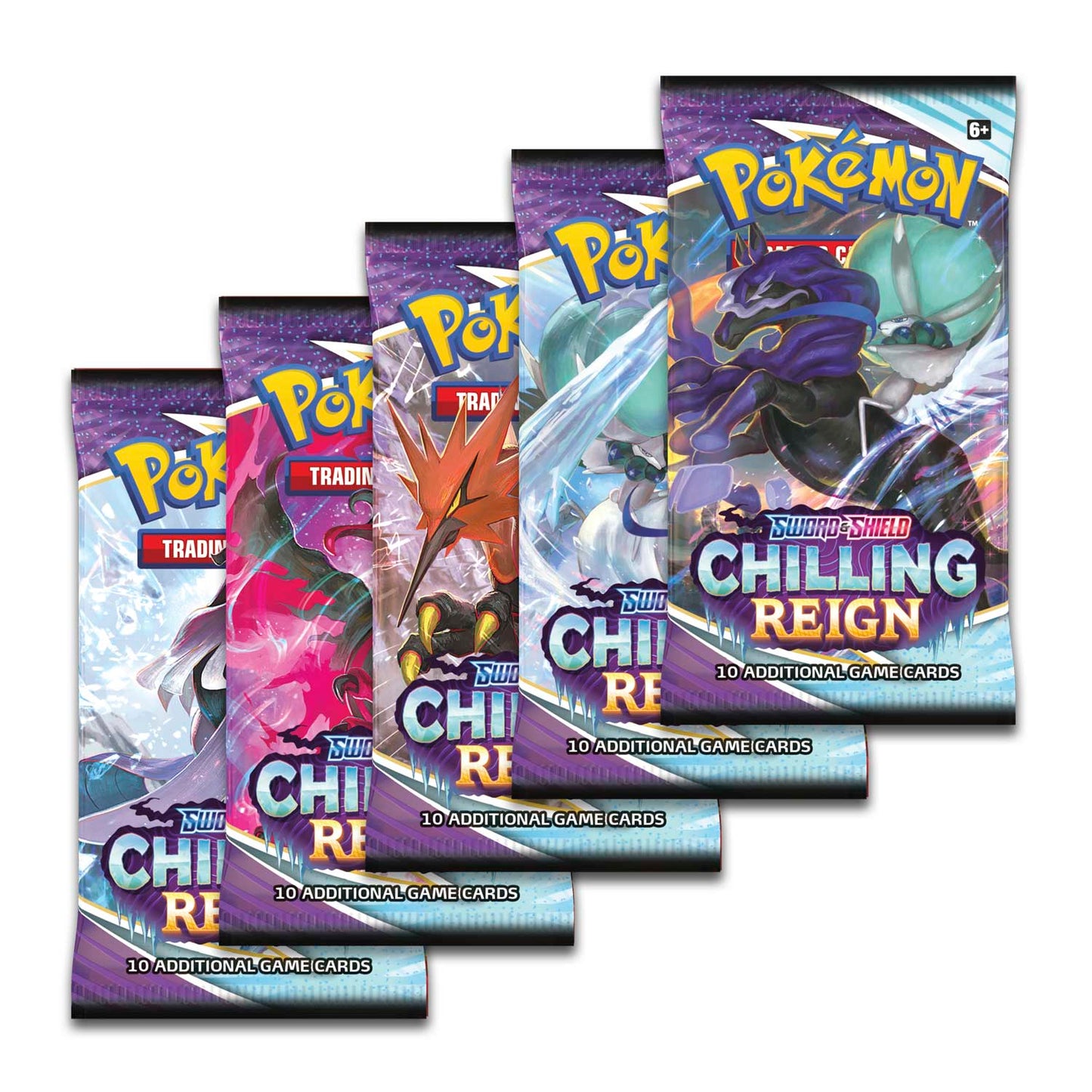 Pokémon Booster Pack S&S Chilling Reign Official Factory Sealed