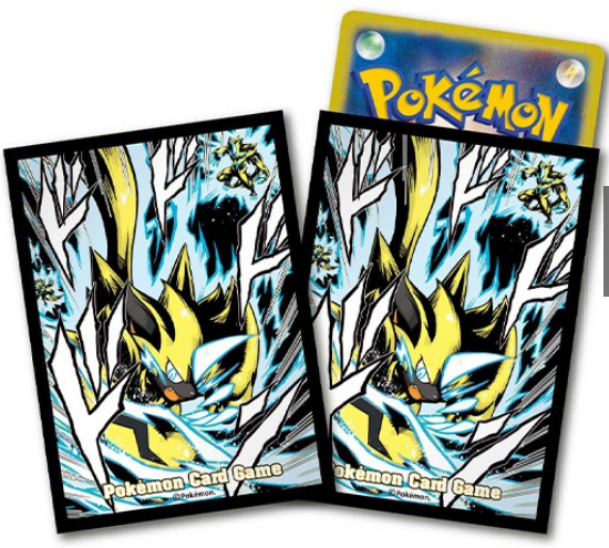 Pokémon Center Trading Card Game Official Card Sleeves x64 - Lightning Speed Zeraora