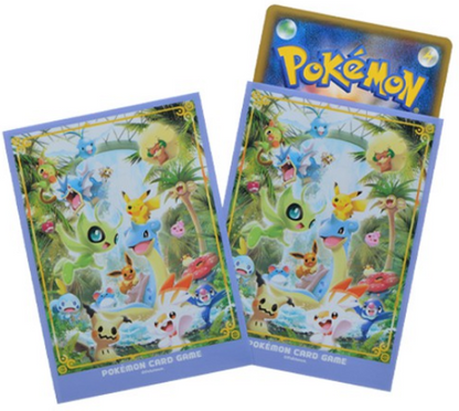 Pokémon Center Trading Card Game Official Card Sleeves x64 - Singapore Main Art 1 Year Anniversary (Exclusive)
