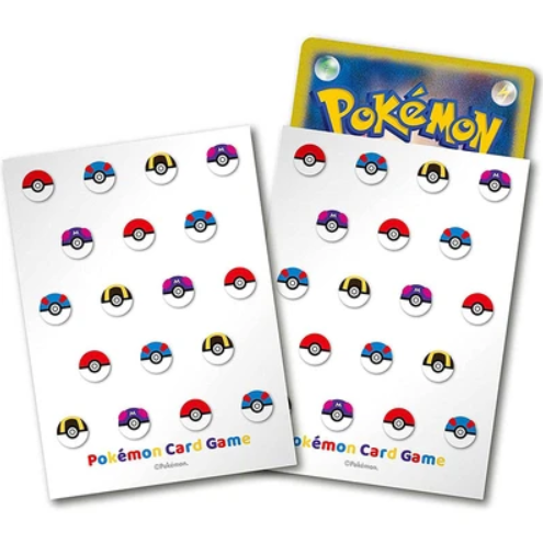 Pokémon Center Trading Card Game Official Card Sleeves x64 - Monster Balls