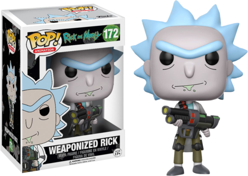 Rick and Morty Pop! Vinyl Animation Funko - Weaponized Rick #172